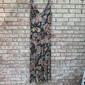 Print maxi sleeveless dress by Loft. Size medium